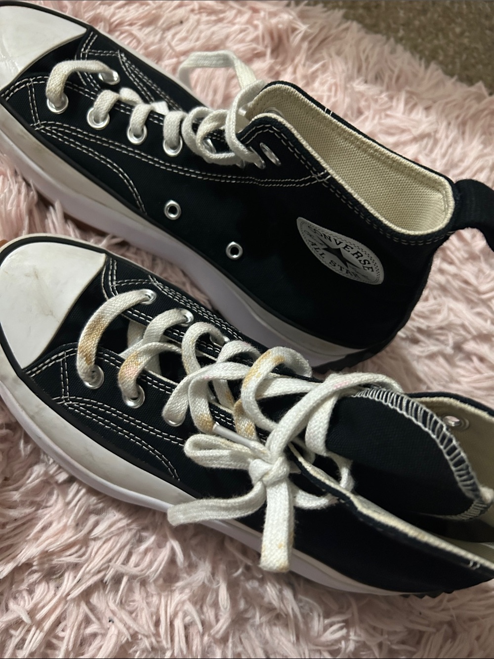 Converse Black and White High Top Sneakers